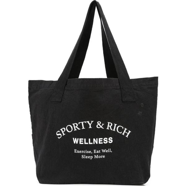 borse tote Sporty & Rich nero con stampe