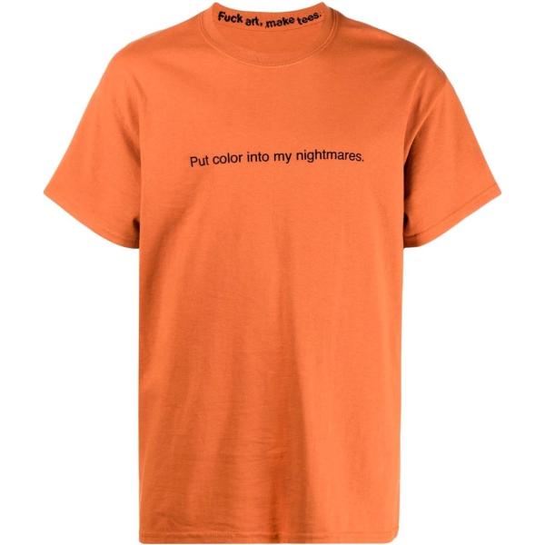 t-shirt F.a.m.t. arancione con stampe