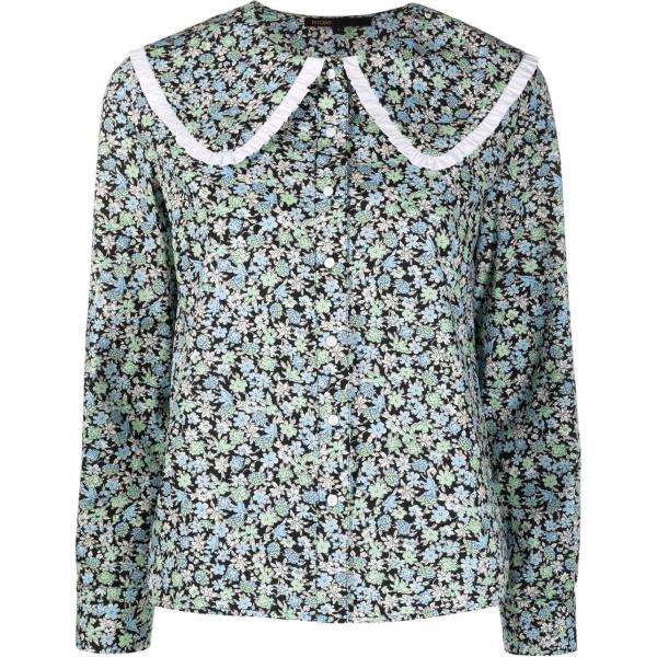 bluse Maje grigio con stampe