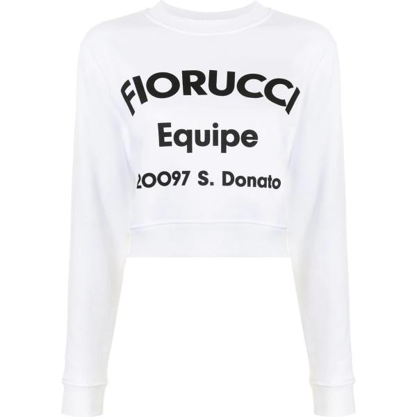 felpe Fiorucci bianco con stampe