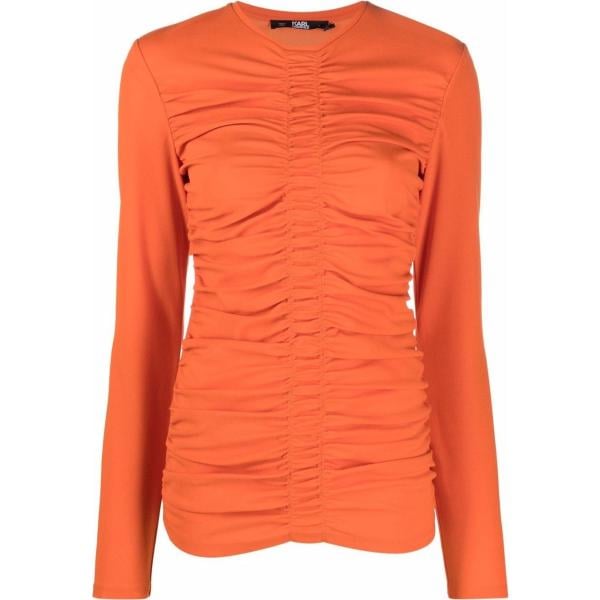 top Karl Lagerfeld arancione