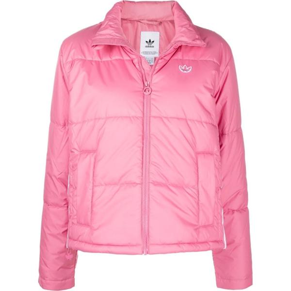 piumini Adidas rosa a righe
