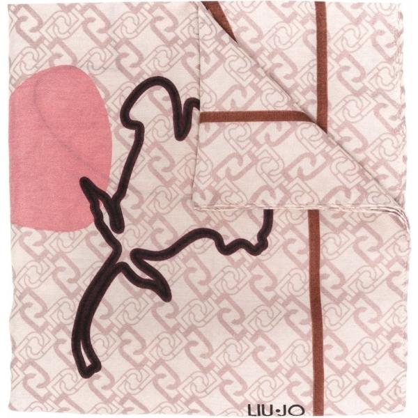 foulard Liu Jo viola con stampe