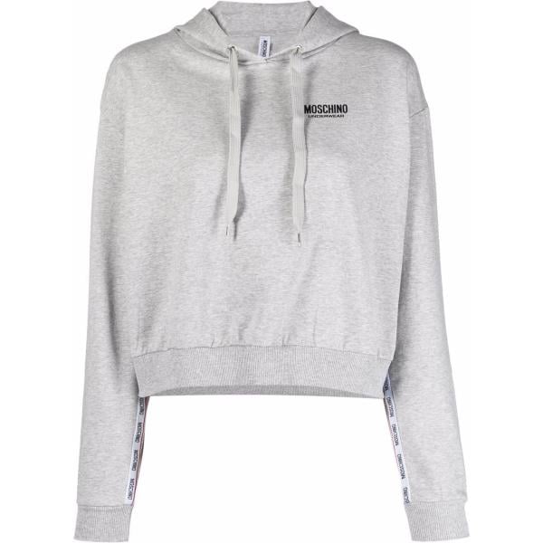 felpe con cappuccio Moschino grigio