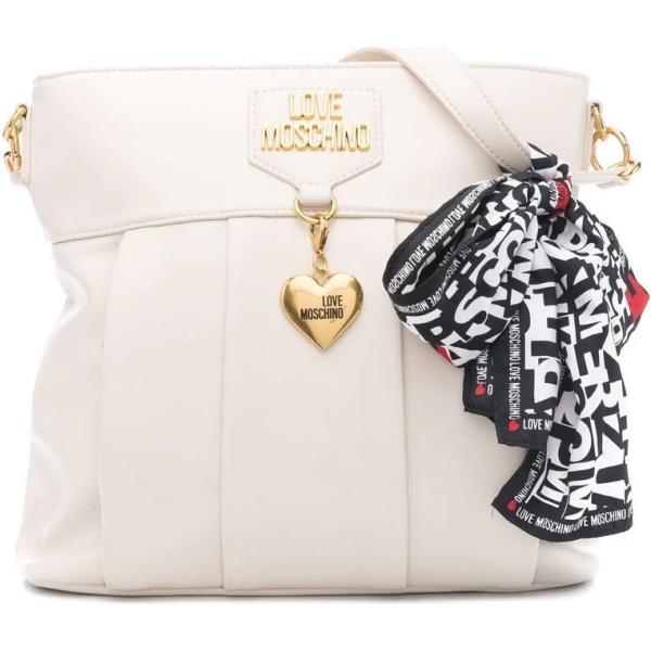 borse a spalla Love Moschino bianco