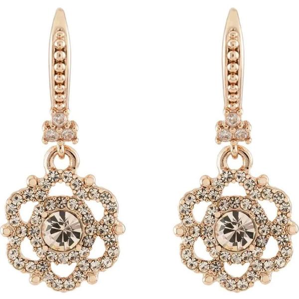 orecchini Marchesa Notte marrone a fiori