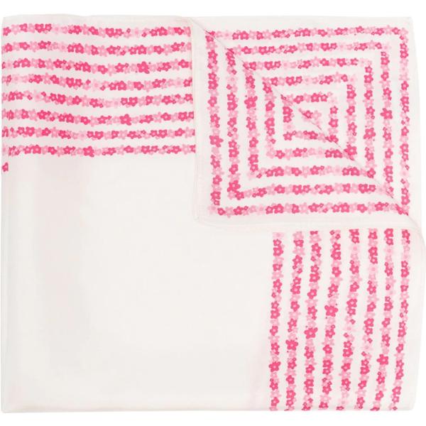 foulard Lescarf bianco a fiori