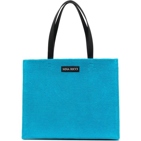 borse tote Nina Ricci blu con stampe