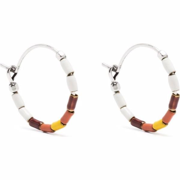 orecchini Isabel Marant bianco a righe