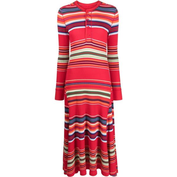 vestiti lunghi Polo Ralph Lauren rosso a righe