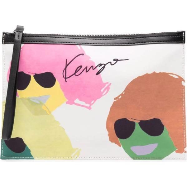 clutch Kenzo multicolore con stampe