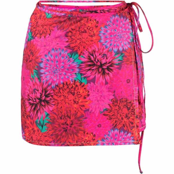 minigonne Reina Olga rosso a fiori