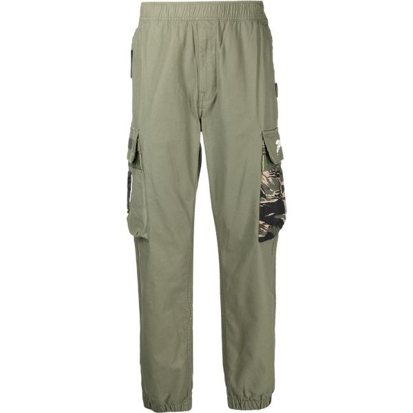 pantaloni cargo Aape By *A Bathing Ape® verde con stampe