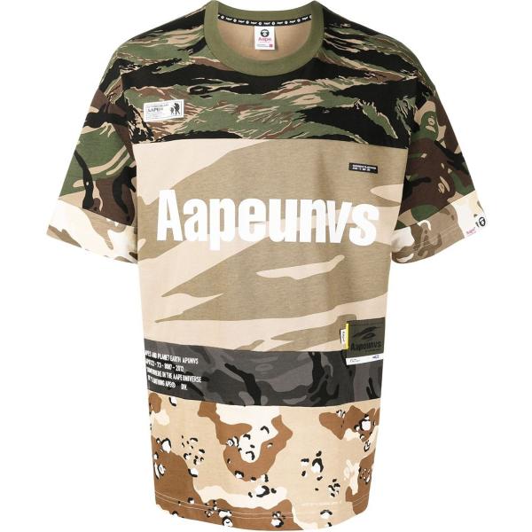 t-shirt Aape By *A Bathing Ape® multicolore con stampe