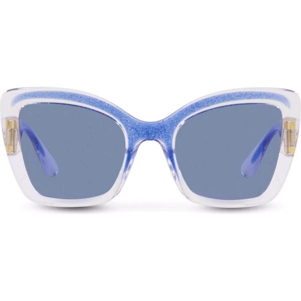 occhiali da sole Dolce & Gabbana Eyewear blu con stampe