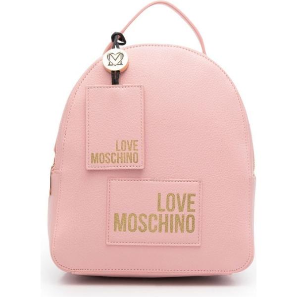 zaini Love Moschino rosa con stampe