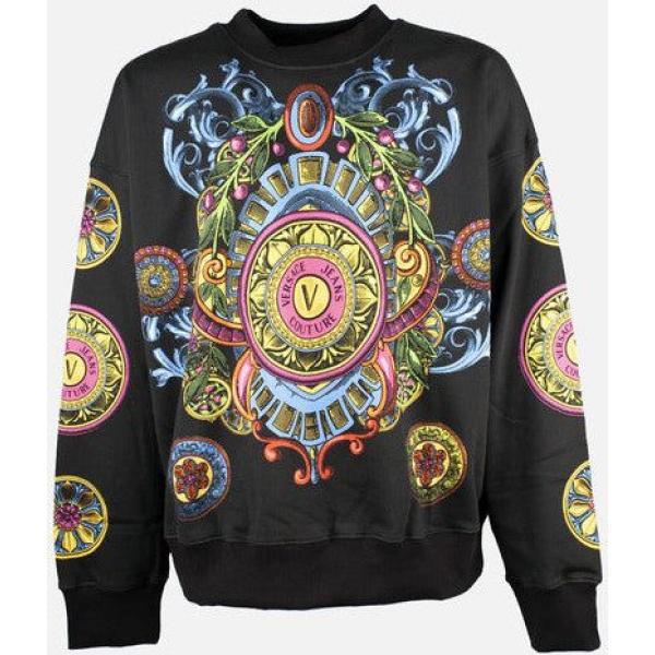 felpe Versace Jeans nero con stampe