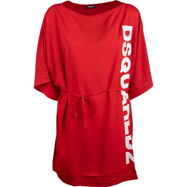 t-shirt Dsquared Underwear rosso con stampe