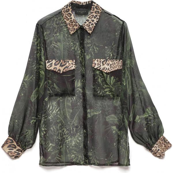 camicie Gaelle grigio animalier