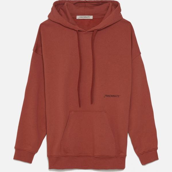 felpe con cappuccio Hinnominate marrone con stampe