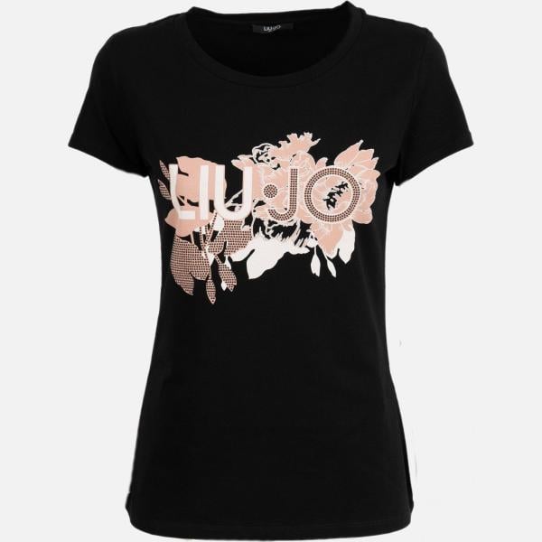 t-shirt Liu-Jo nero con stampe