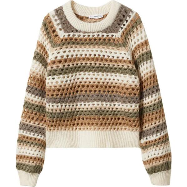 pullovers Mango multicolore a righe