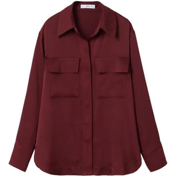camicie Mango rosso