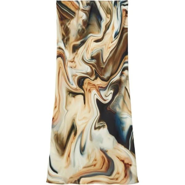 gonne longuette Mango bianco con stampe