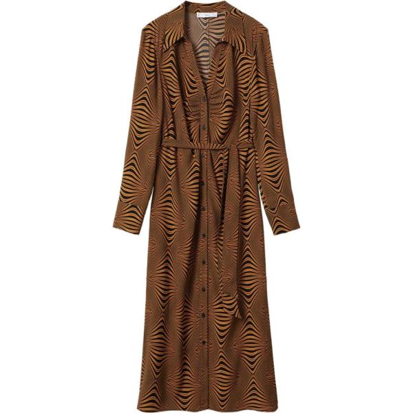 vestiti lunghi Mango marrone animalier