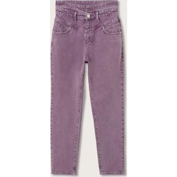 pantaloni capri Mango viola