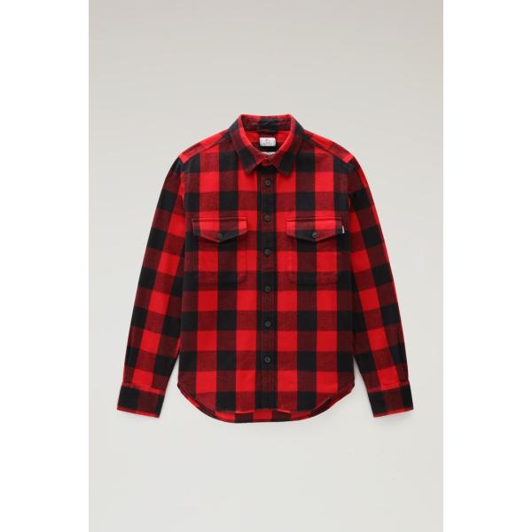 camicie Woolrich grigio a quadri