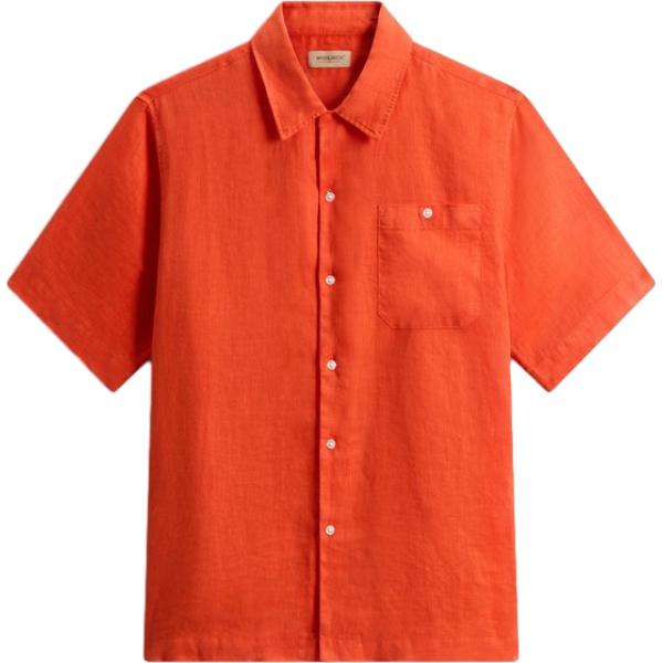 camicie a manica corta Woolrich rosso