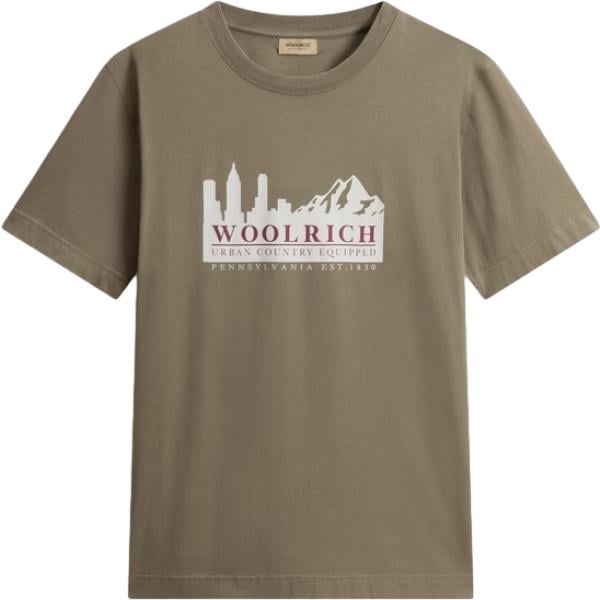 t-shirt Woolrich verde
