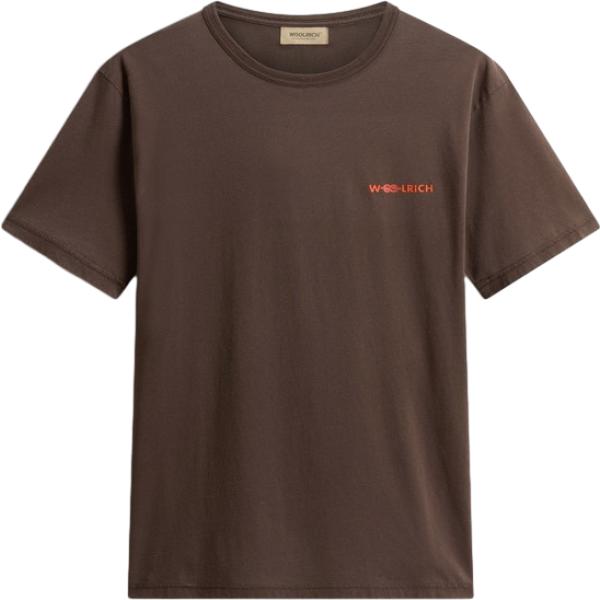 t-shirt Woolrich nero con stampe