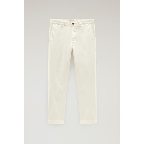 pantaloni chino Woolrich bianco