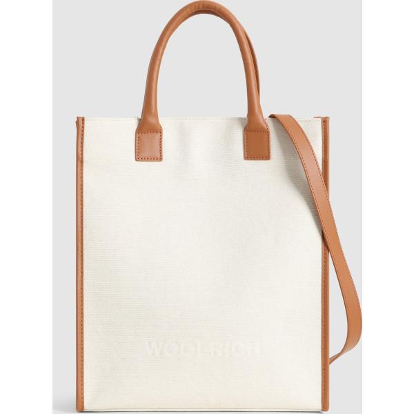 borse tote Woolrich bianco