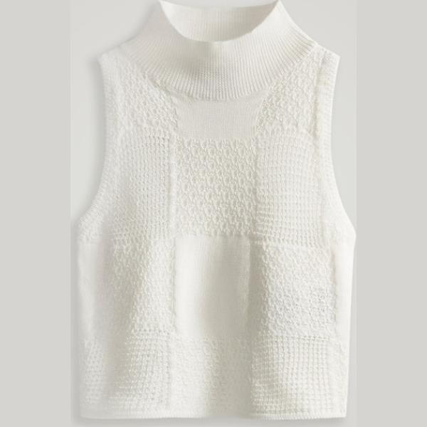 top Woolrich bianco a quadri