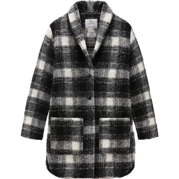 cappotti Woolrich nero a quadri