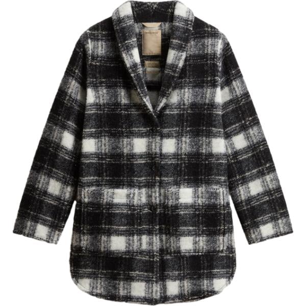 blazer Woolrich nero a quadri