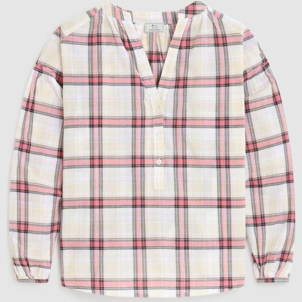 bluse Woolrich bianco con stampe