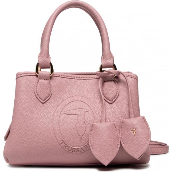 borse tote Trussardi rosa con stampe