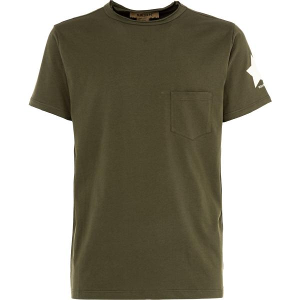 t-shirt Reign verde con stampe