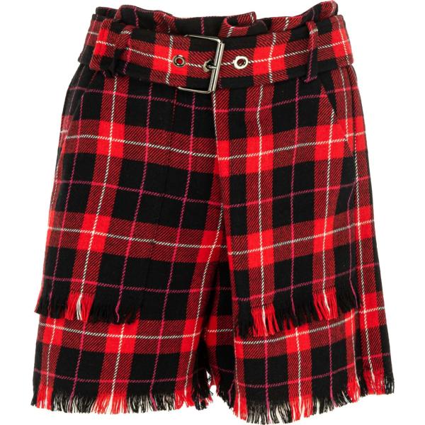 shorts Pinko nero a quadri