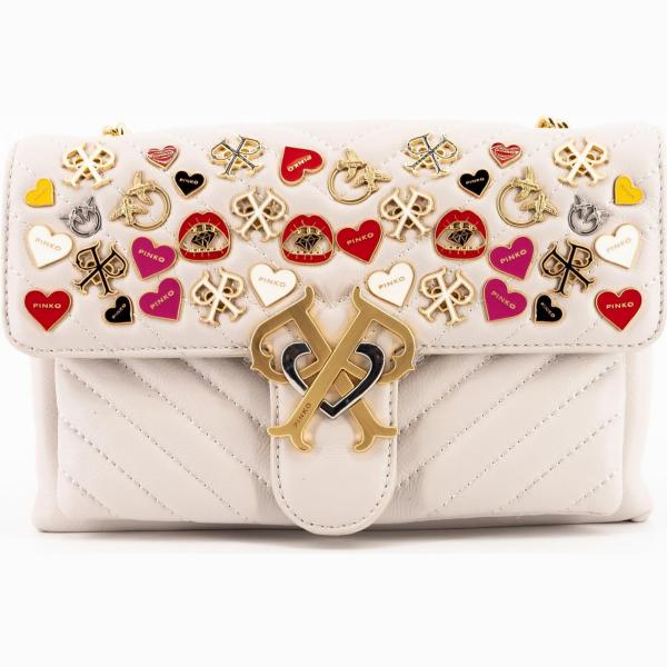 borse a tracolla Pinko bianco