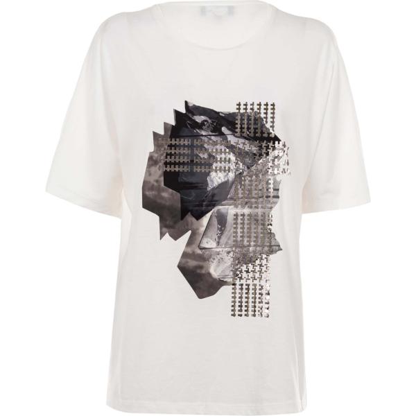 t-shirt Emporio Armani bianco con stampe