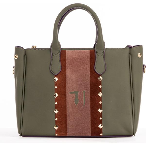 borse a mano Trussardi Jeans verde