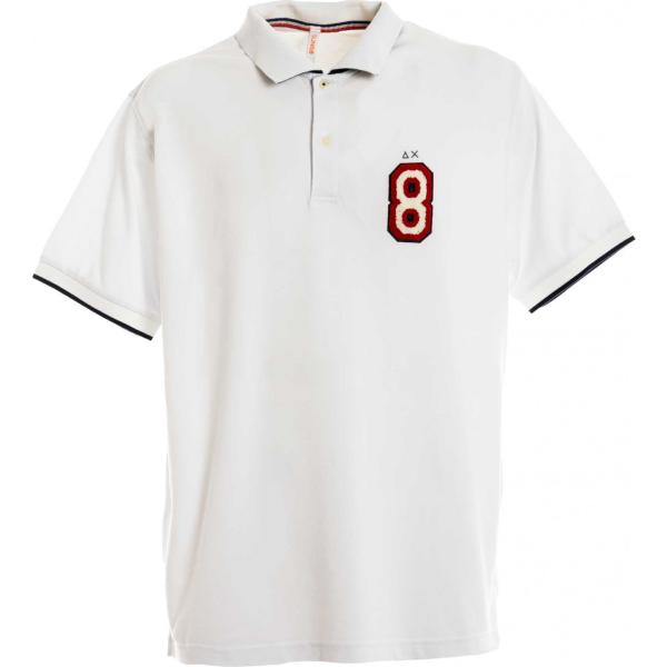 polo Sun 68 bianco tinta unita