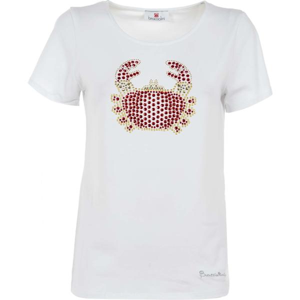 t-shirt Braccialini bianco con stampe