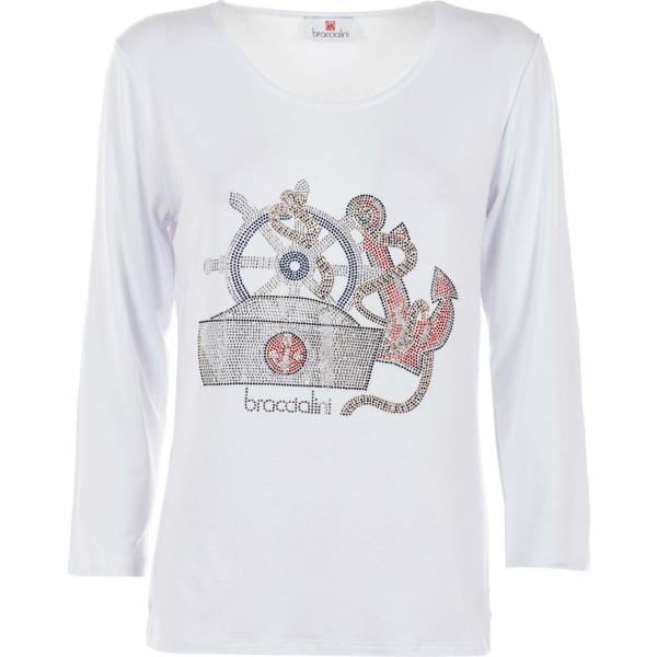 t-shirt Braccialini bianco