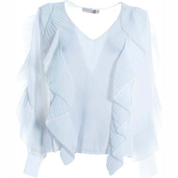 bluse Rinascimento bianco tinta unita